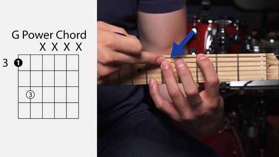 Quién creó los power chords 3 Guitarrista tocando power chords