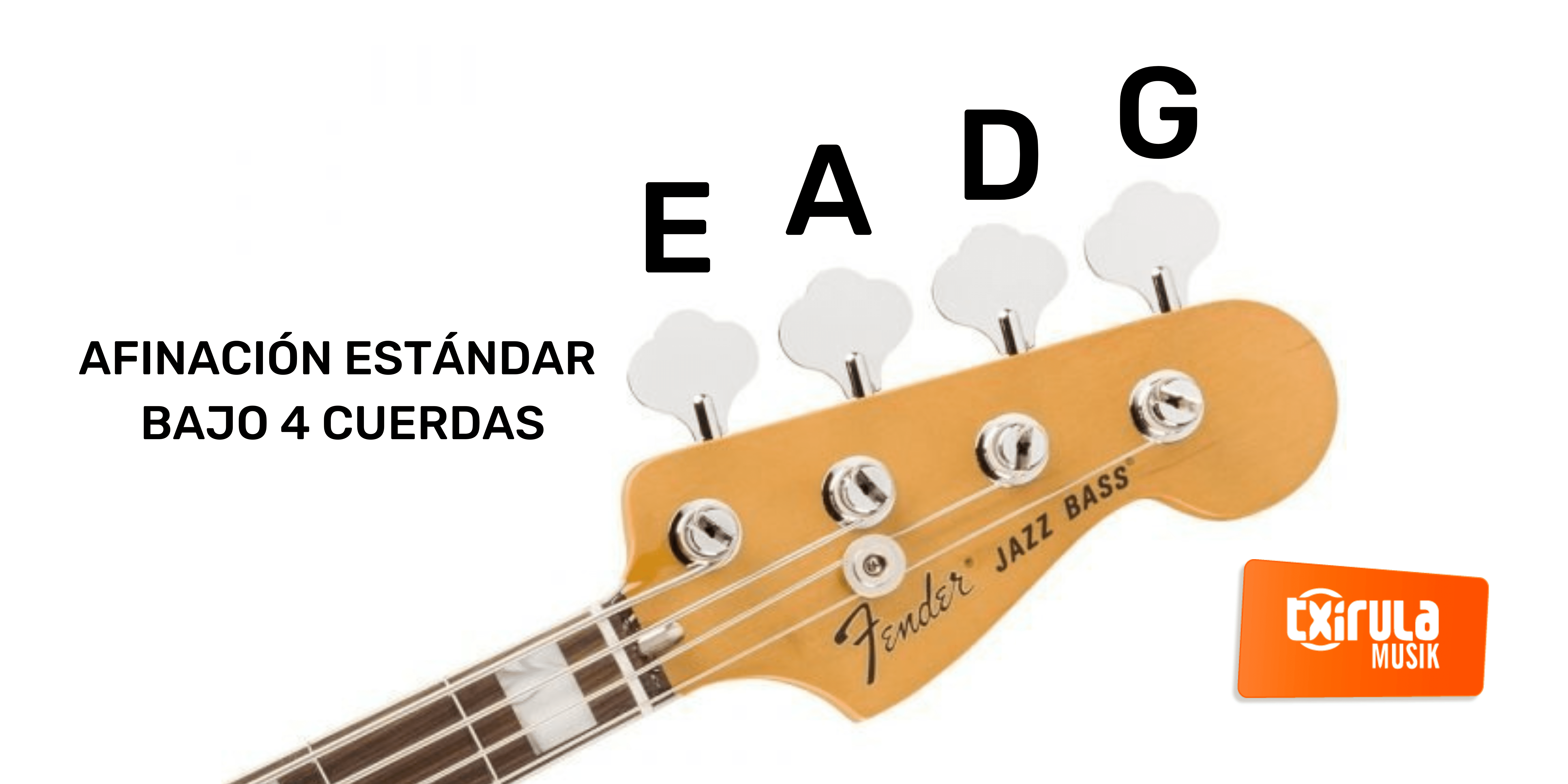 Qué notas son cada cuerda del bajo 2 Bajo de 4 cuerdas afinado