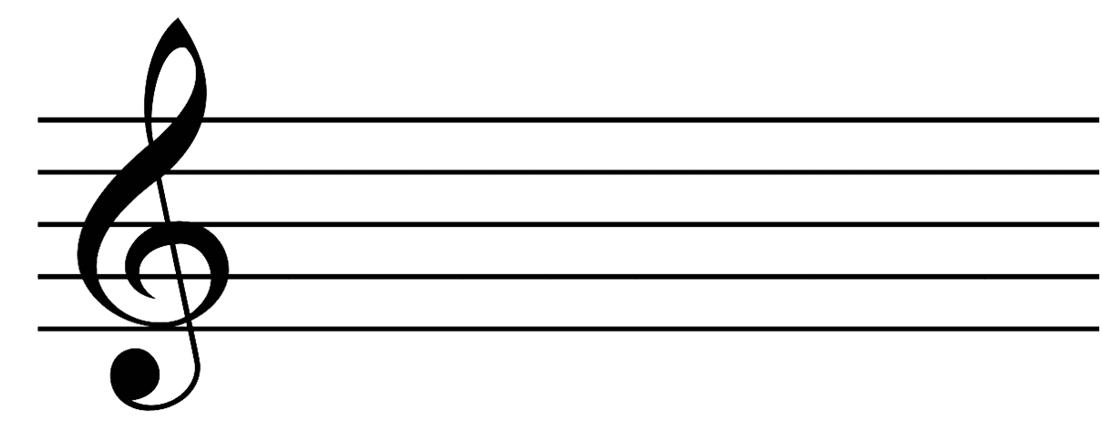 Pentagrama musical vacío