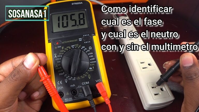 Cómo identificar la fase y el neutro usando un multímetro de forma sencilla 2 Cómo identificar la fase y el neutro usando un multímetro de forma sencilla