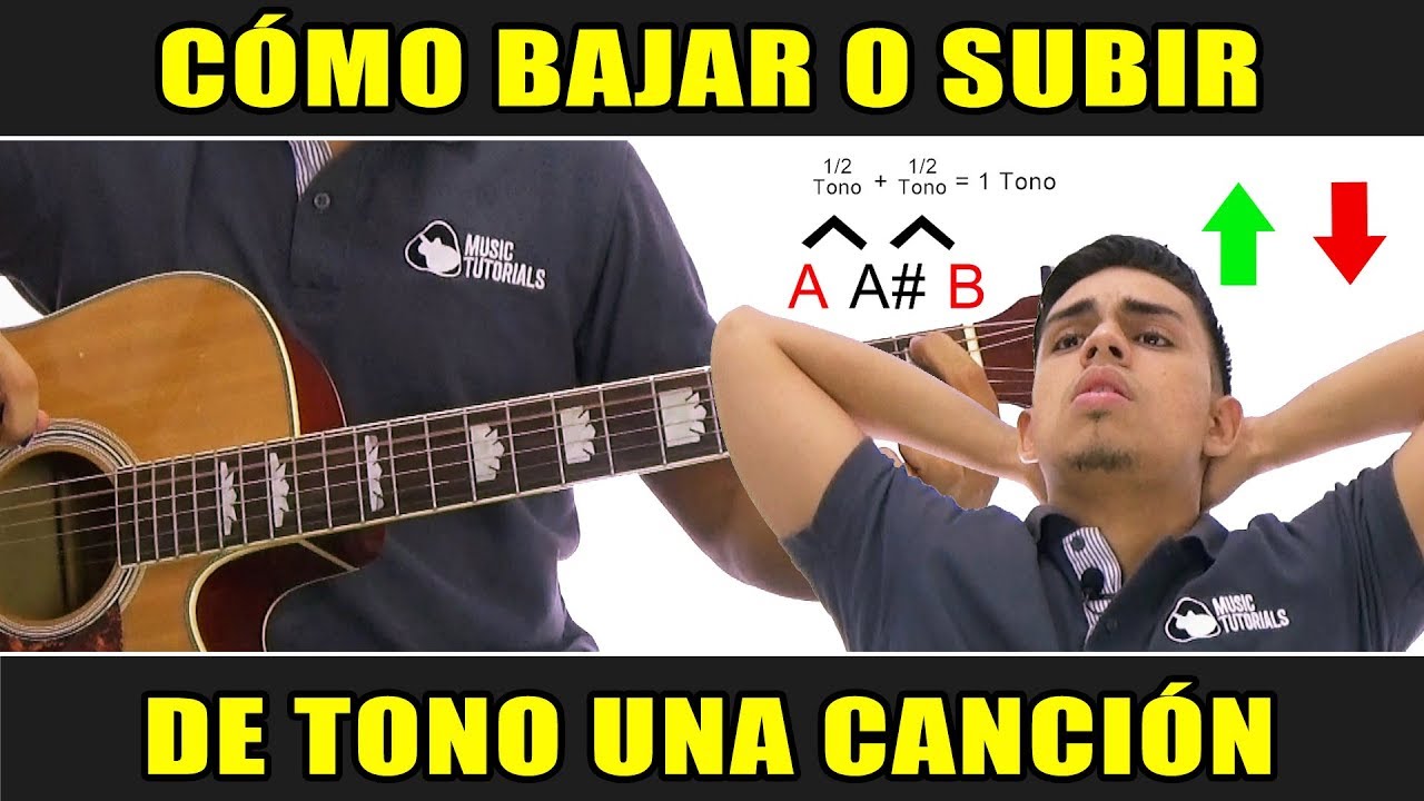 como puedo bajar medio tono a una cancion facilmente