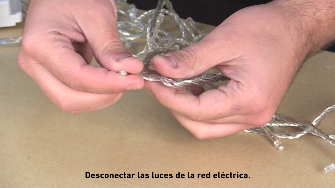 Cómo reparar una serie navideña de LED que no enciende correctamente 1 como reparar una serie navidena de led que no enciende correctamente