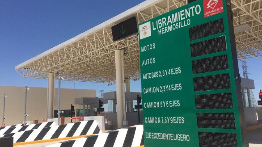 cuantas casetas de cobro hay en sonora y donde estan ubicadas