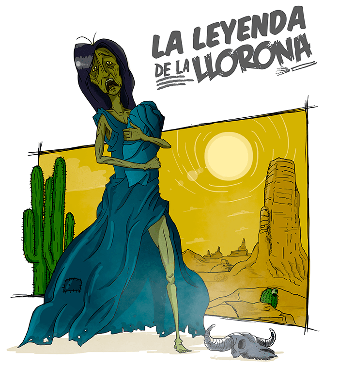 La Llorona leyenda ilustración