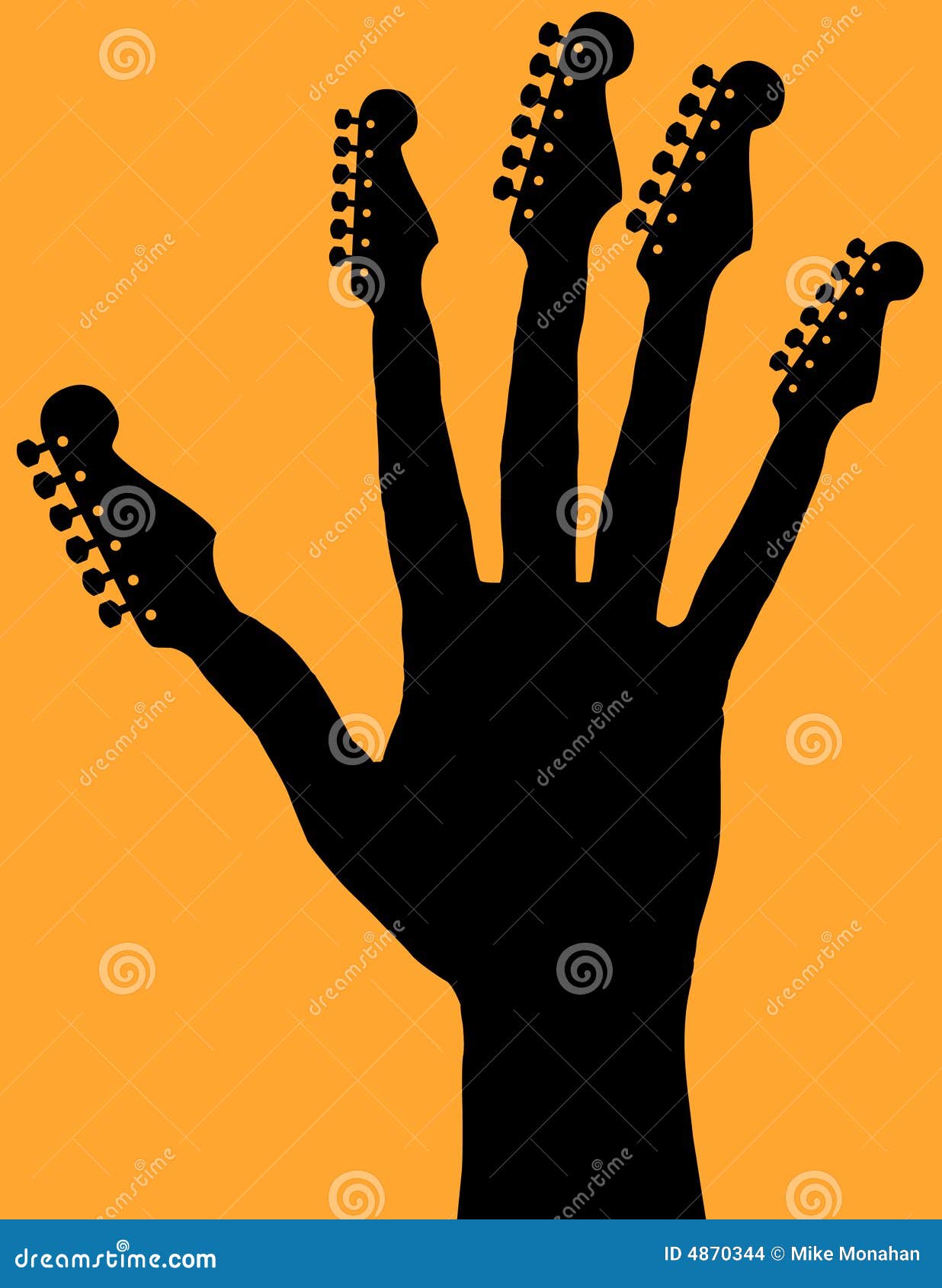 mano de la guitarra 4870344