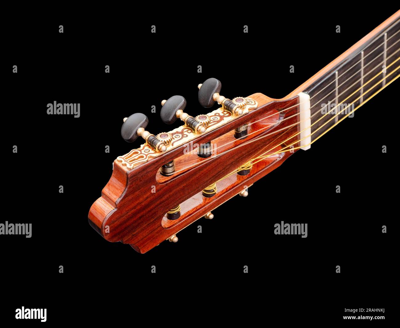 Cuerdas guitarra afinación primer plano