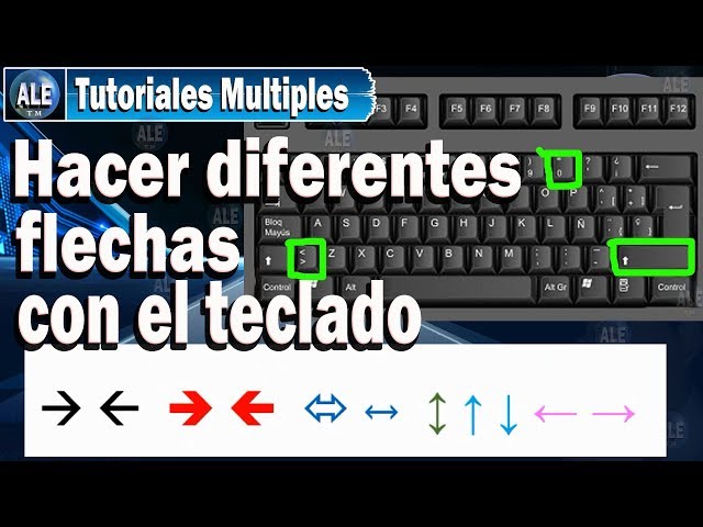 Qué tecla del teclado se usa para escribir el símbolo de flecha hacia arriba 3 Qué tecla del teclado se usa para escribir el símbolo de flecha hacia arriba