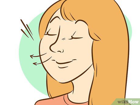 persona respirando profundamente