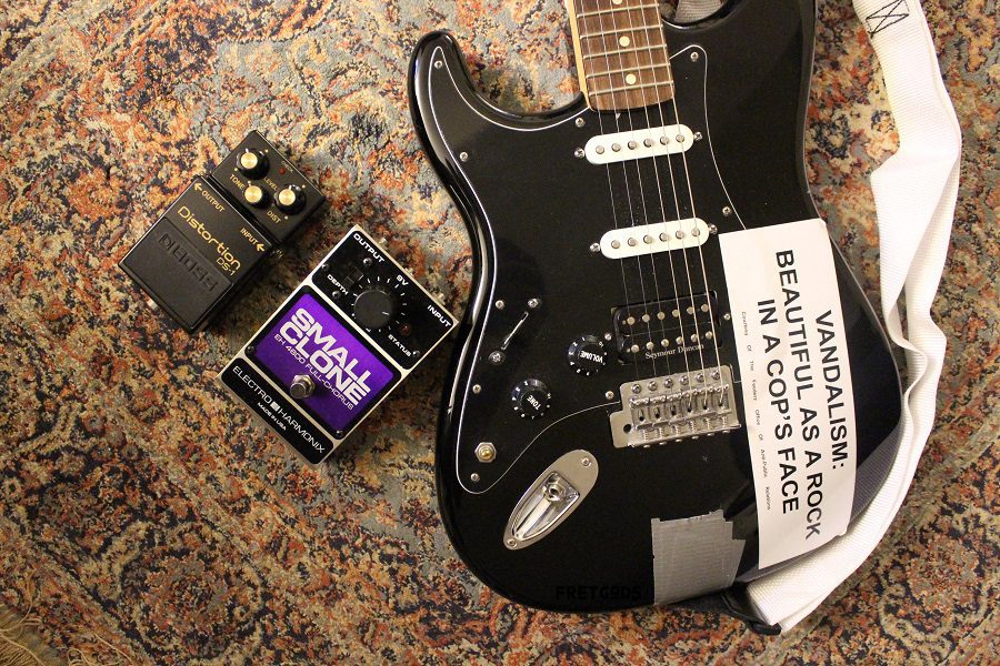 vandalism strat with nirvana pedals fg